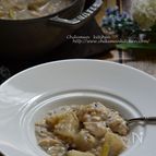 蕪と雑穀の食べる豆乳スープ
