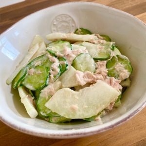 ゆかりの作ってみた!投稿(シャキシャキ食感！とうがんのツナマヨサラダ)