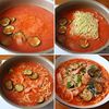 ナスとベーコンのトマトスープ麺の工程4