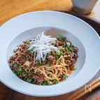 豆腐干で汁なし担々麺