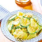 レンジで簡単♪【ズッキーニとじゃがいものカレーマヨサラダ】