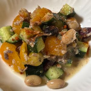 auqaの作ってみた!投稿(栄養満点！混ぜるだけ♪【きゅうりとトマトとお豆のツナサラダ】)