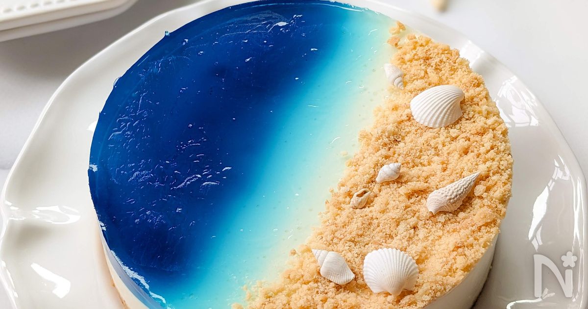 【カロリーオフ♪】ヘルシーな海のレアチーズケーキ