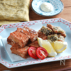 厚揚げとゴーヤ唐揚げ