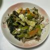 しんやの作ってみた!投稿(副菜にどうぞ♪『ほうれん草としめじと油揚げの煮びたし』)