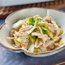 白菜と蒸し鶏のラーパーツァイ【中華風♪ご飯のお供に】