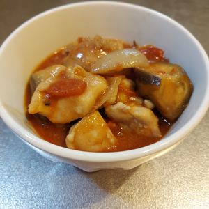 906994の作ってみた!投稿(【鶏肉と茄子のトマト煮】ちょっとおしゃれな洋風おかず🍴)