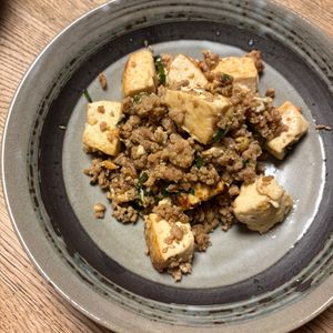 Rの作ってみた!投稿(ピリッと美味しい♪『豆腐の肉みそ大葉炒め』)