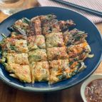 なめ茸が主役！サクサクもちもち野菜たっぷりチヂミ
