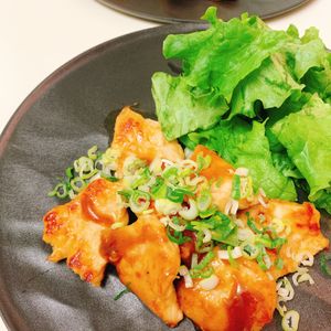 りんの作ってみた!投稿(柔らかむね肉の【からしポン酢焼き】ごはんにピッタリ♪)