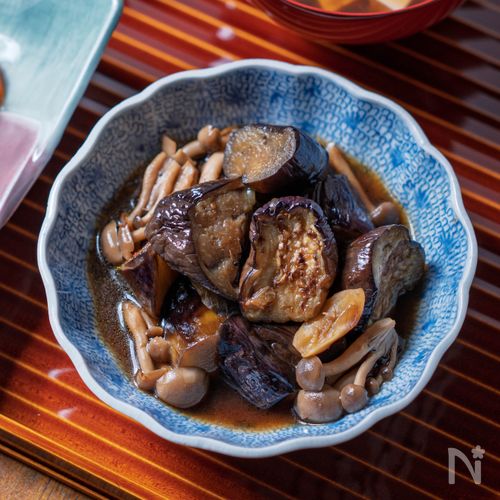 【なすのにんにくしょうゆ煮】節約したい日に♪