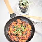 牡蠣のコチュジャン照り焼き