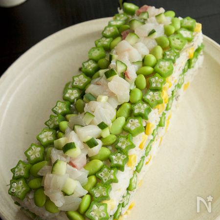 夏野菜のちらし寿司ケーキ 牛乳パック利用 By 増田陽子 レシピサイト Nadia ナディア プロの料理家のおいしいレシピ