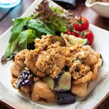 鶏唐となすの香味だれがけ（油淋鶏風）【#作り置き#万能だれ】