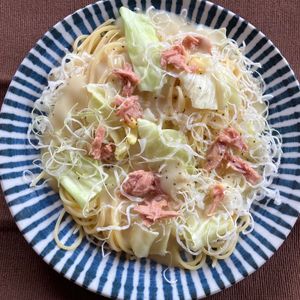 1178254の作ってみた!投稿(ふんわり春キャベツの豆乳クリームパスタ)