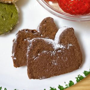 うさぎの作ってみた!投稿(【材料4つ】本格♥超濃厚しっとり!!悶絶の生ガトーショコラ)