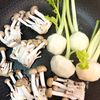 焼くだけ！カブとしめじのベーコンレモン粒マスタードソースがけの工程2
