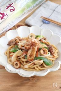 【うどん】ランチにぴったり♪長ねぎたっぷり焼きうどん