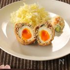 半熟卵入りメンチカツ