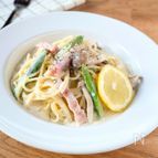 生クリーム不使用！豆乳レモンクリームパスタ