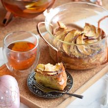 1番簡単♥メープルりんごの幸せケーキ♥ホットケーキミックス