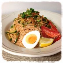 夏にぴったり!ピリ辛キムチ素麺