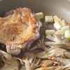 旨み爆発！【チキンとまいたけのパエリア】の工程3