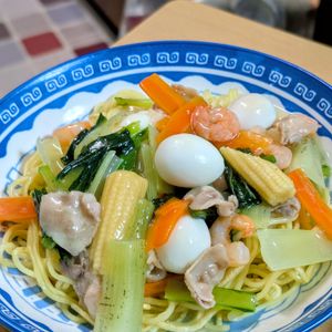まゆのの作ってみた!投稿(【具沢山塩あんかけ焼きそば】これ一皿で栄養満点♪)