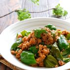 【らくレピ】レンジで簡単！やみつきひき肉ピーマン