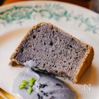 ＼＼グルテンフリー♡米粉の黒胡麻シフォンケーキ／／