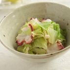 キャベツとタコのレモン生姜醤油和え