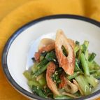小松菜と竹輪の生姜炒め【作り置き】