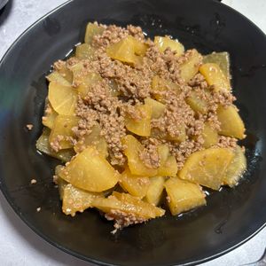 し☆の作ってみた!投稿(ご飯がすすむ！大根の豚そぼろあん煮)