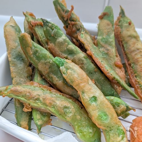 おうちバル風!モロッコインゲンのサクサクフリット💜カレー風