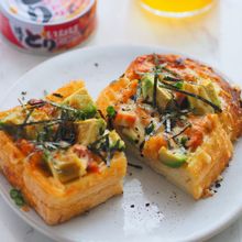 5分で朝ごはん『照りチキアボカドトースト』