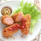 節約おかず＆お弁当おかず♪まるごとソーセージのフライ