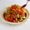 トマトだれでさっぱり！夏野菜の油淋鶏の工程4