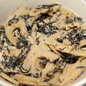 すみれの作ってみた!投稿(レンジで5分！【れんこんとひじきの胡麻マヨサラダ】)