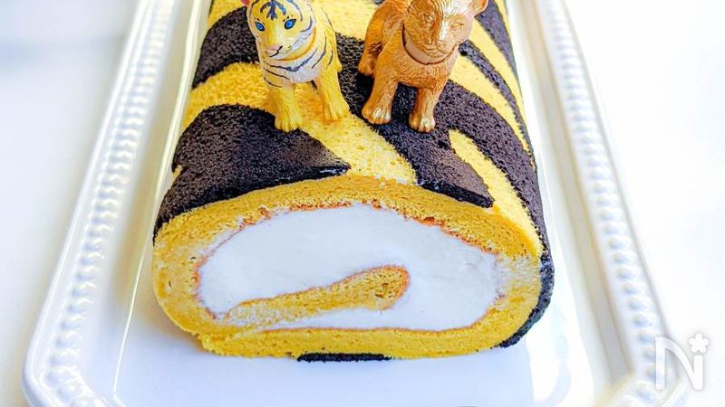 節分にぴったり 虎柄ミルキーロールケーキ By Sara レシピサイト Nadia ナディア プロの料理家のおいしいレシピ