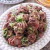 砂肝のにんにくバター醤油焼き♩銀皮甘辛焼き♡2種のおつまみ