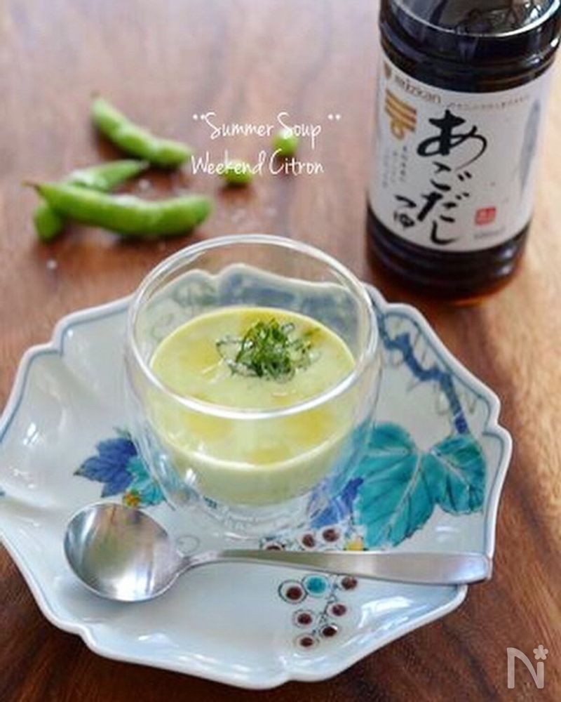 枝豆の和風ポタージュ(すり流し) by 北島真澄 | レシピサイト Nadia | ナディア - プロの料理家のおいしいレシピ