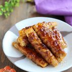 肉巻きたけのこ生姜焼き