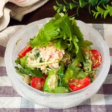 余りがちな香味野菜を救済！【夏野菜の和風ツナサラダ】