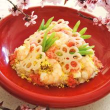 はまぐりの形de雛ちらし＆でんぶの作り方
