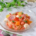 あのフルーツがパスタに？！【スイカとトマトの冷製パスタ】