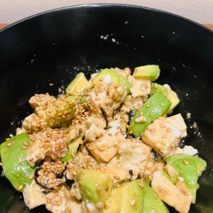 金の作ってみた!投稿(5分で完成！【アボカド×豆腐やみつき塩昆布和え】胡麻油香る♩)