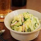 ちきりキャベツとかにかまのゴマ塩和え