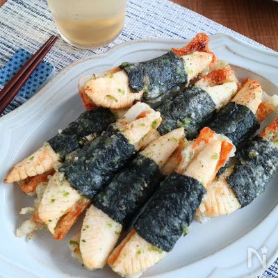プチプチがくせになる！数の子とちくわの味噌磯辺揚げ
