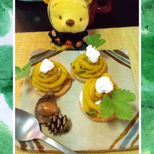 チョロリスの作ってみた!投稿(パンプキン・モンブラン)