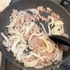 新じゃがと豚そぼろの甘辛炒めの工程2